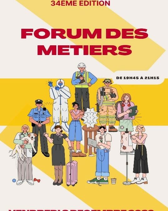34ème édition du FORUM DES MÉTIERS au collège ND du Bretonnais