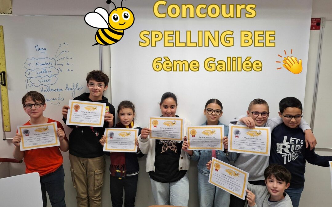 Concours de Spelling Bee en 6ème : Bravo à tous les Participants et aux Gagnants !